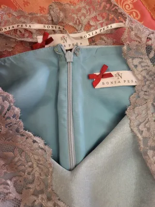 Traje de fiesta azul plateado talla XXXL