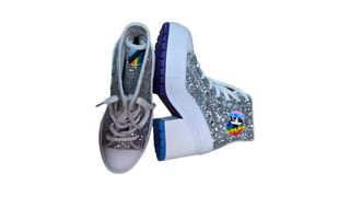 Converse Orgullo Plata Glitter Plataforma