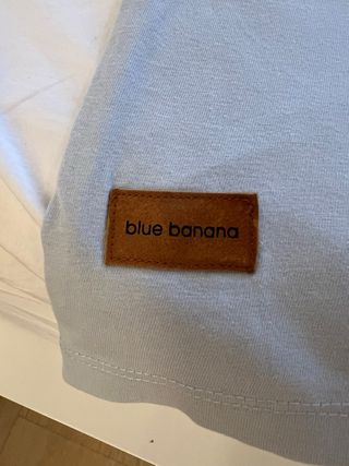 Camiseta Blue Banana Talla L colot azul cielo