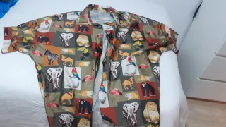 Camisa vintage mujer estampado animales