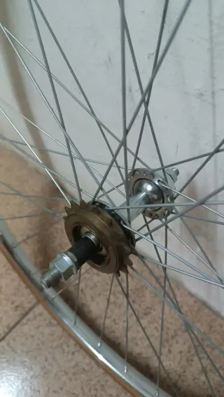 Ruedas completas Cromadas Bicicleta 26