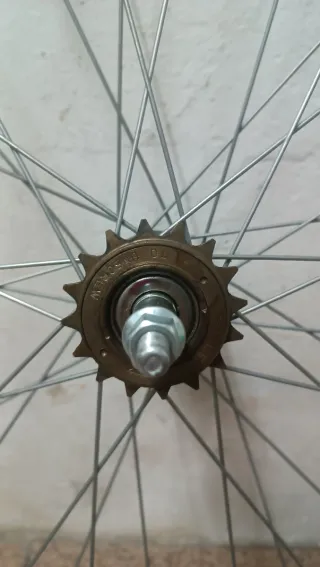 Ruedas completas Cromadas Bicicleta 26