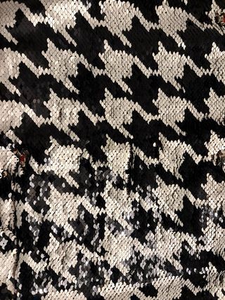 Falda lentejuelas houndstooth