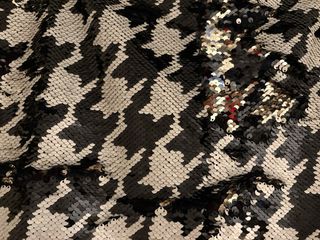 Falda lentejuelas houndstooth