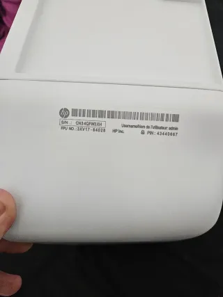 Impresora HP Blanca y Azul