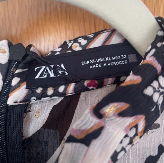 Vestido Zara Estampado Talla XL