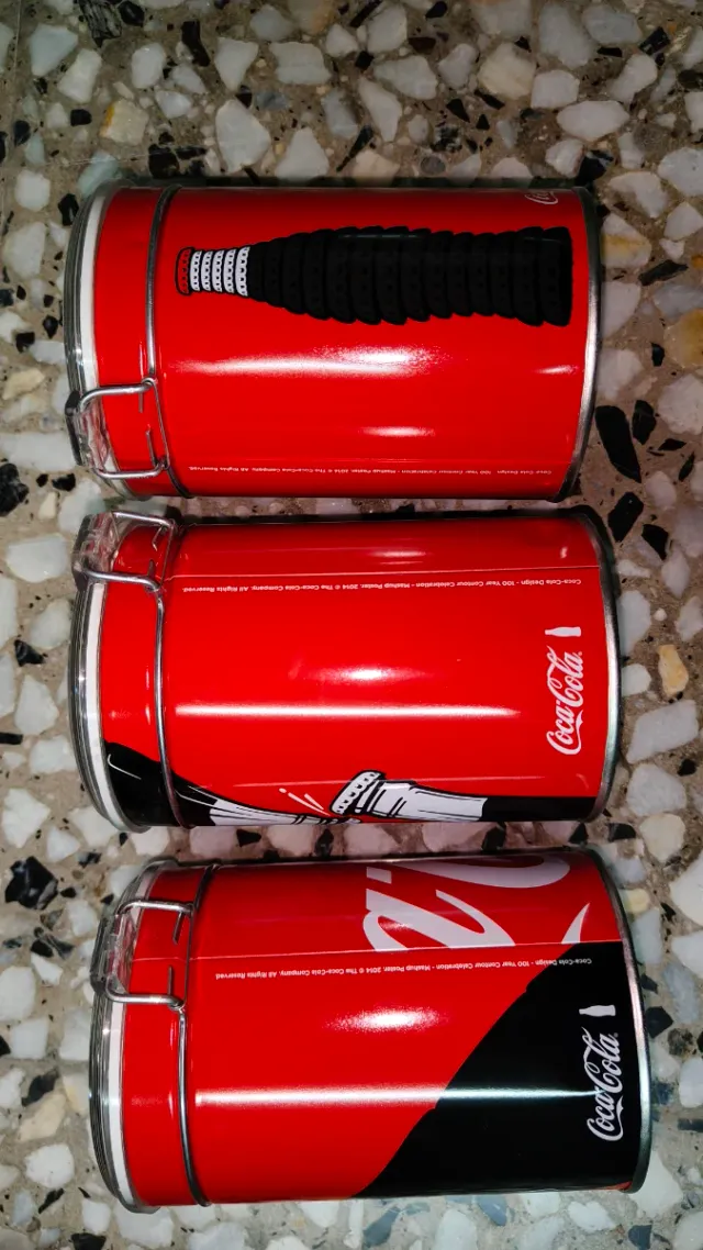 Set di 3 lattine Coca-Cola