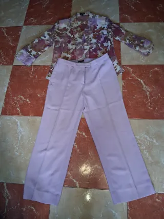 Conjunto Blusa y Pantalón Lila