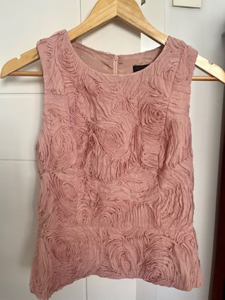 Top fiesta rosa floral