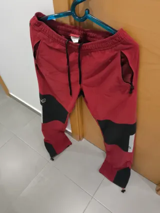 Pantalón Montaña Mujer Talla M Rojo/Negro