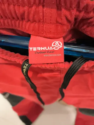 Pantalón Montaña Mujer Talla M Rojo/Negro