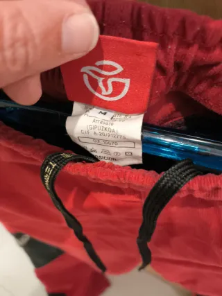 Pantalón Montaña Mujer Talla M Rojo/Negro