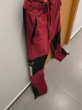 Pantalón Montaña Mujer Talla M Rojo/Negro