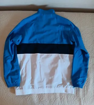 Cortavientos Adidas Azul y Blanco