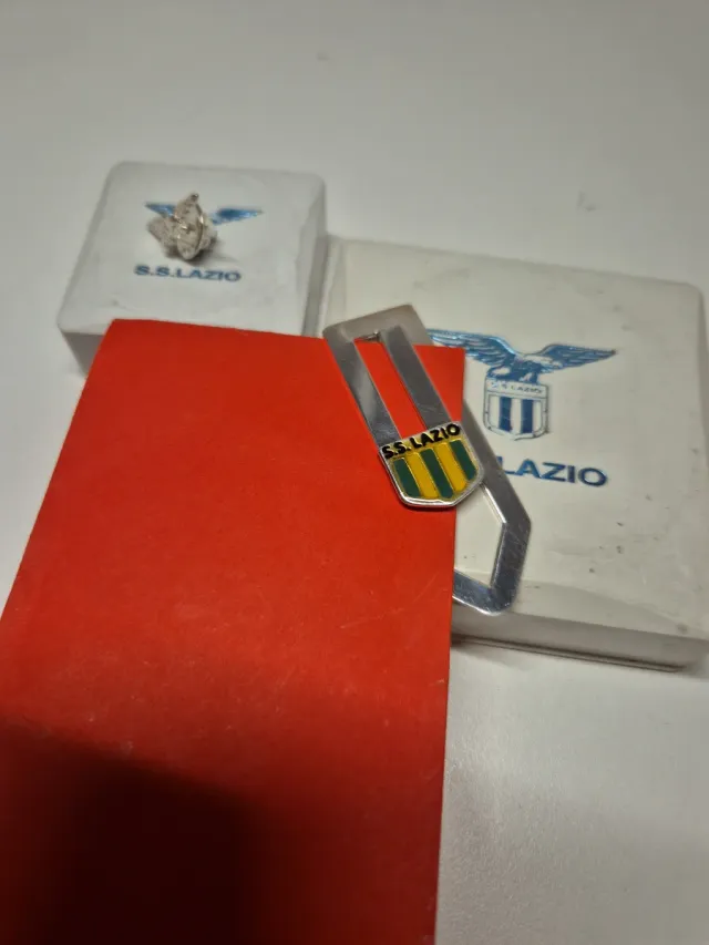 Spilletta e fermacarte SS Lazio