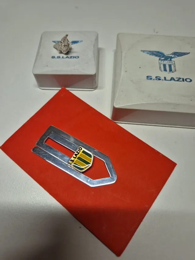 Spilletta e fermacarte SS Lazio
