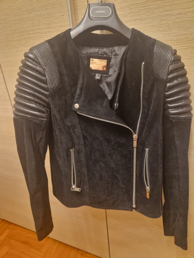 Giacca  Pelle Nera Taglia M
