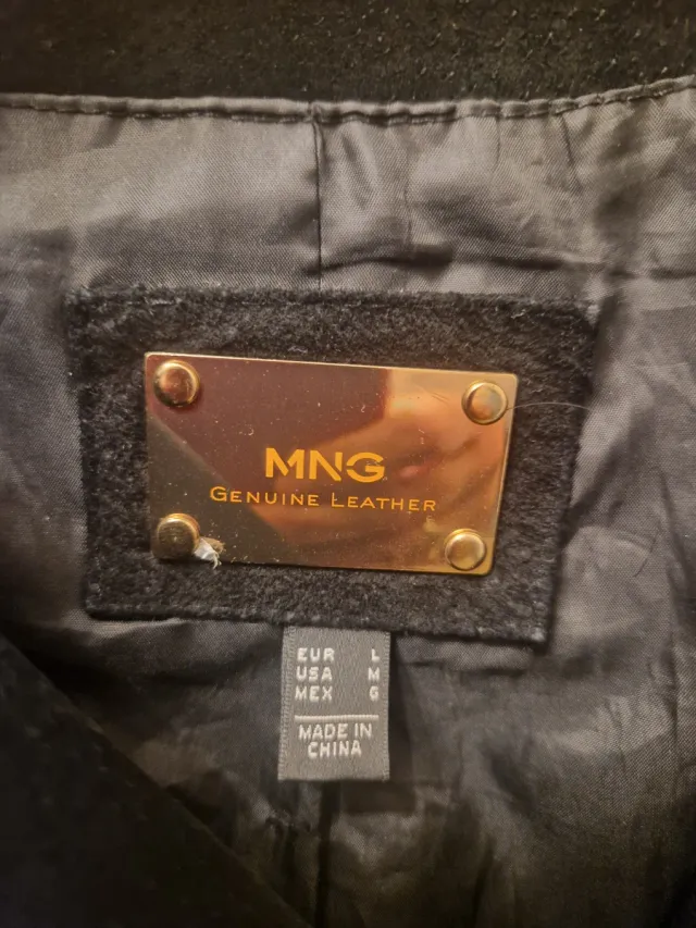 Giacca  Pelle Nera Taglia M