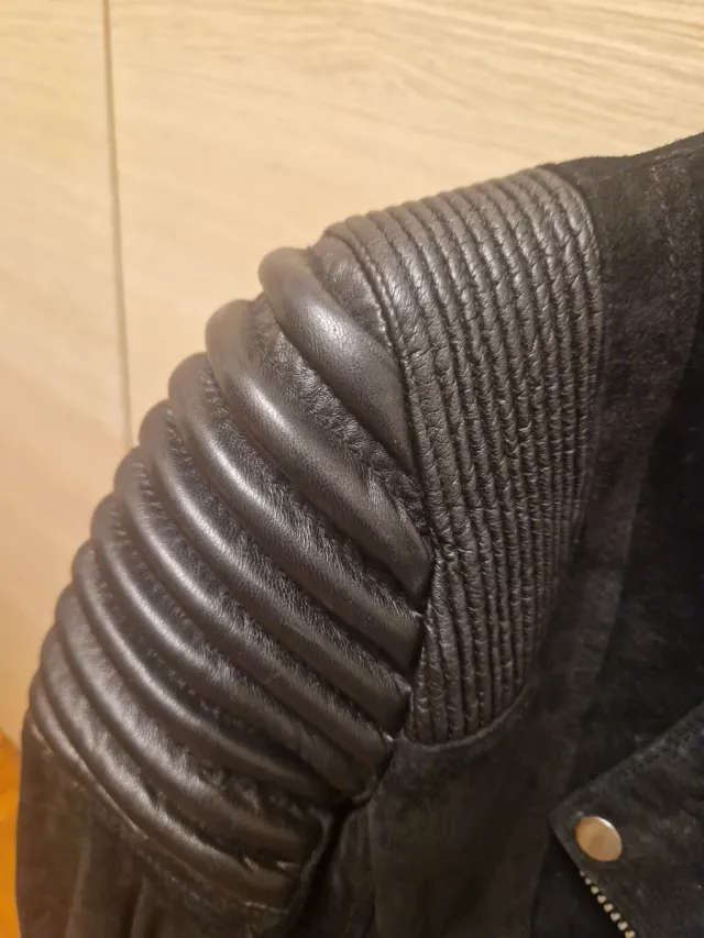 Giacca  Pelle Nera Taglia M