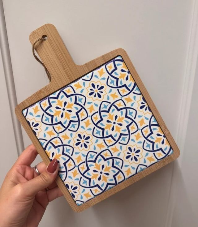 Tabla cocina decorativa bambú cerámica