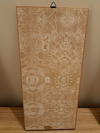 Trittico Quadri Peltro Lavorato Mano