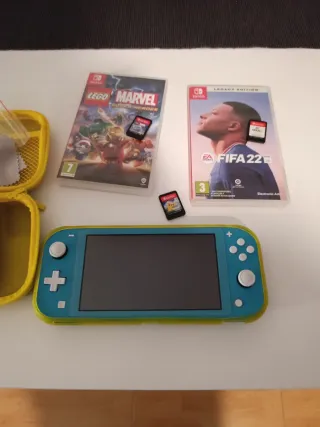 Nintendo Switch Lite Blu/Verde + Giochi