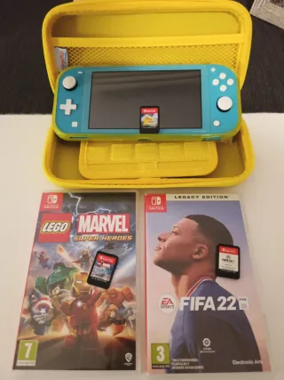 Nintendo Switch Lite Blu/Verde + Giochi