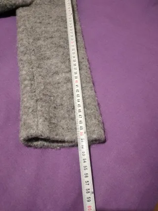 Chaquetón gris Bershka