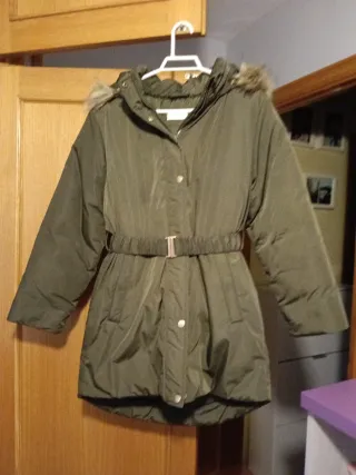 Chaqueta niña verde oliva talla 11-12