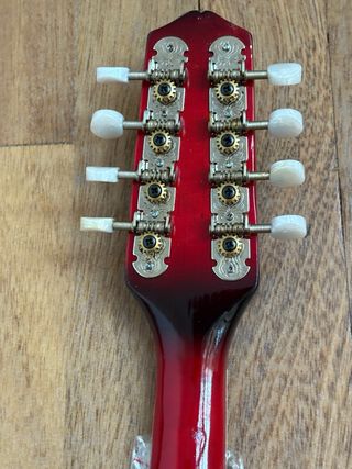 Mandolina roja y negra