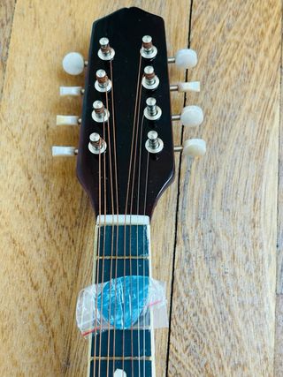 Mandolina roja y negra