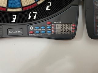 Diana electrónica: 6 dardos, 3 para cada jugador