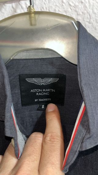 Camisa Aston Martin Talla S Negra