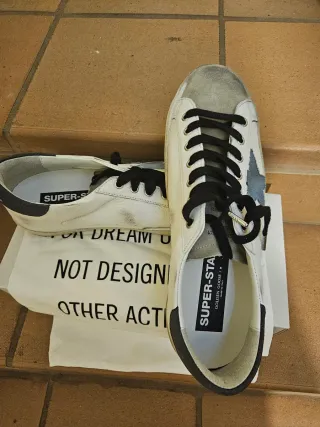 Zapatillas Golden Goose Azul y Blanco