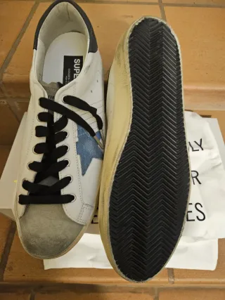 Zapatillas Golden Goose Azul y Blanco