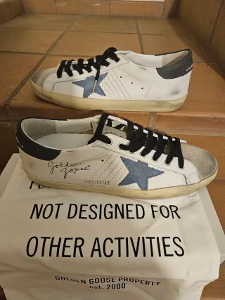 Zapatillas Golden Goose Azul y Blanco