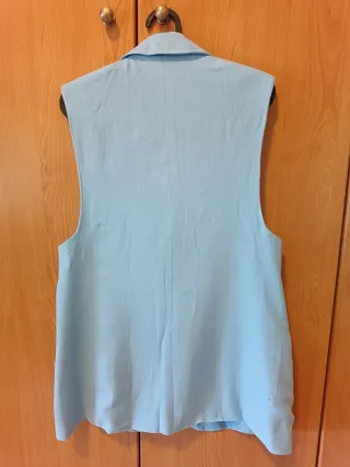 Chaleco americana Stradivarius azul Talla M