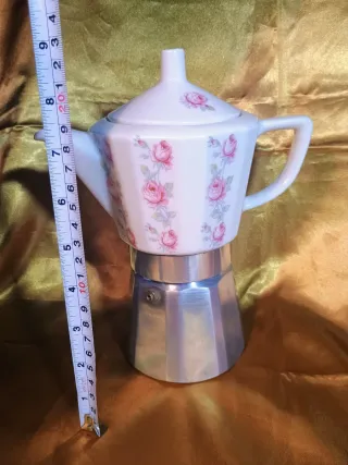 Moka in porcellana decorata