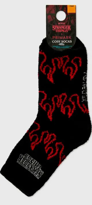 Calzini Stranger Things Neri e Rossi