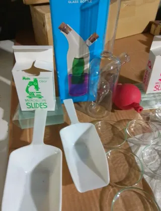 Material cristal laboratorio