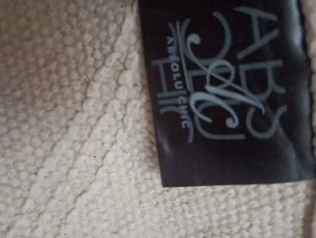 Tapete de Algodão Bege e Branco