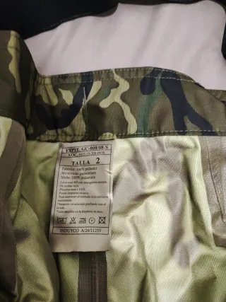 Traje intemperie Talla 2 Camuflaje
