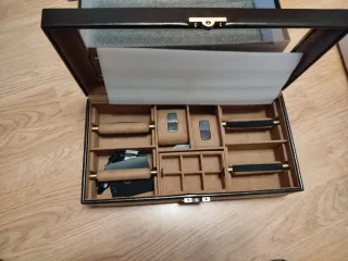 Relojero / Corbatero Marrón y Negro