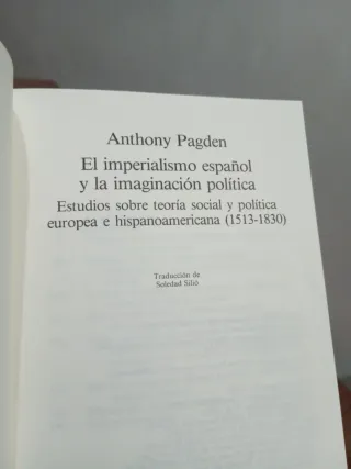 El imperialismo español y la imaginación políti...