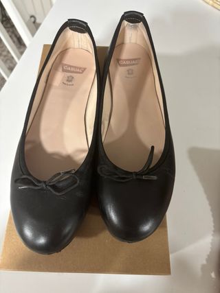 Bailarinas negras piel CASUAL Talla 39