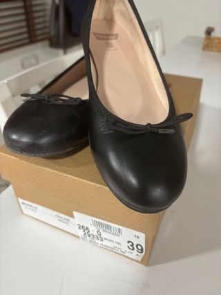 Bailarinas negras piel CASUAL Talla 39