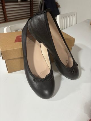 Bailarinas negras piel CASUAL Talla 39