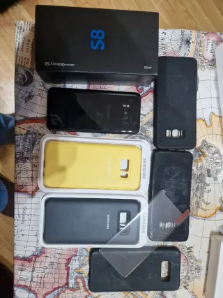 Samsung S8 con batería nueva y accesorios