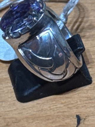 Anillo Plata 925 Amatista Morada