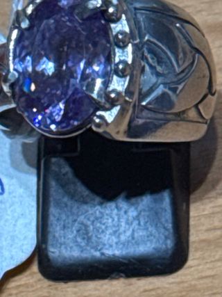 Anillo Plata 925 Amatista Morada